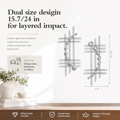 ZEXUIRU 2 Pcs Abstract Metal Art - Image 3