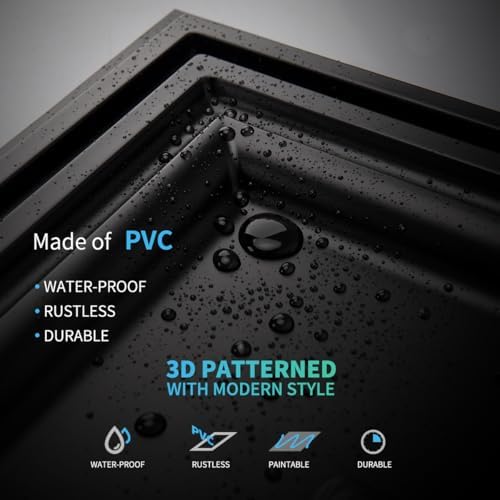 Art3d PVC Ceiling Tiles, 3D Plastic Sheet in Black, 2 x 4 ft - Image 5