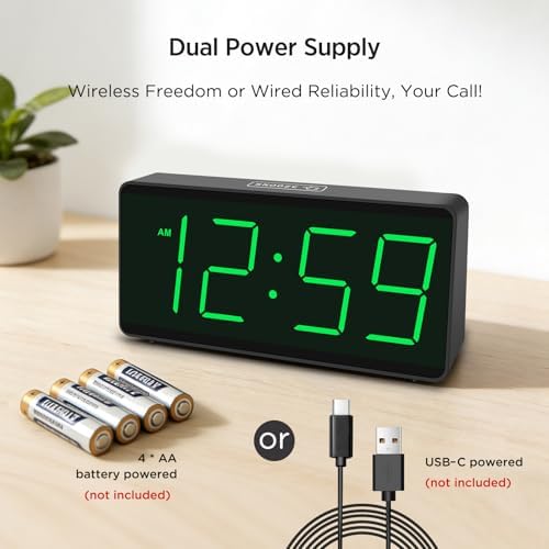 Peakeep Battery Operated Digital Alarm Clock - Image 2