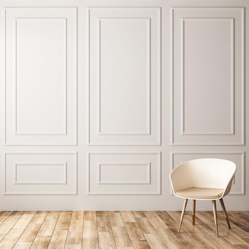 Pangda 3 Set Peel and Stick Wall Molding Kit Panel, 31x54 in - Image 6