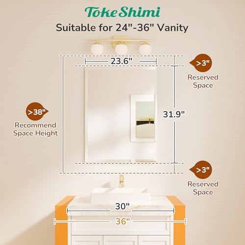 TokeShimi Bathroom Vanity Mirror Frameless - Image 2