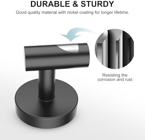 SetSail Towel Hooks for Bathrooms 6 Packs Screw-in Stainless Steel Bathroom - Image 4