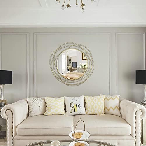 ironsmithn 26.8 Inch Round Gold Dressing Mirrors - Image 5