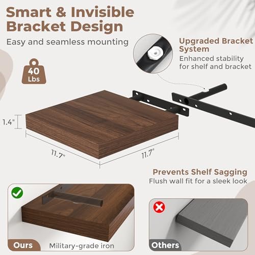 12 Inch Floating Shelves for Wall - Image 3