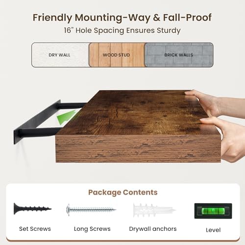 FLYJOE 48 Inch Floating Shelves - Image 7