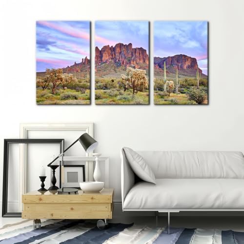 Pacimo Mountains Sunset Canvas Wall Decor Natural Landscape Wall Art Print on - Image 3