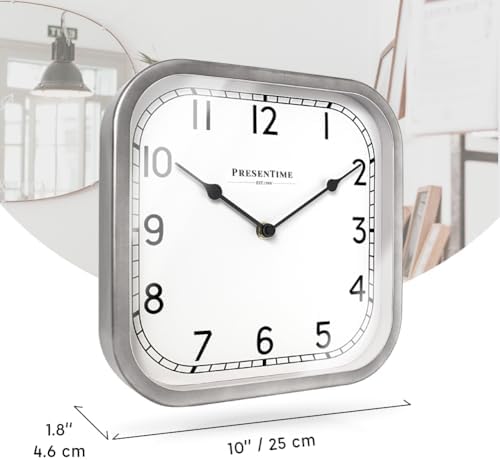 Presentime 10" Anton Vintage Square Clock - Image 7