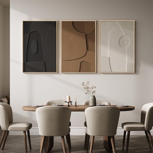 3D Textured Large Framed Abstract Wall Art - Image 5