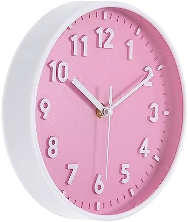 PATIKIL 8 Inch Wall Clock, 3D Number Quartz Battery Operated Silent Non-Ticking by PATIKIL