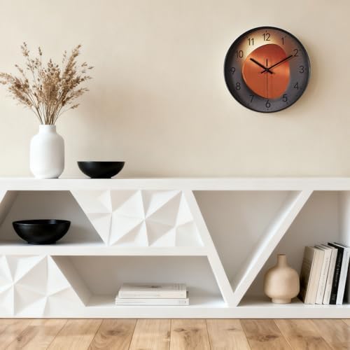PATIKIL 12 Inch Modern Wall Clock, Silent Non-Ticking Wall Clocks Sweep - Image 5
