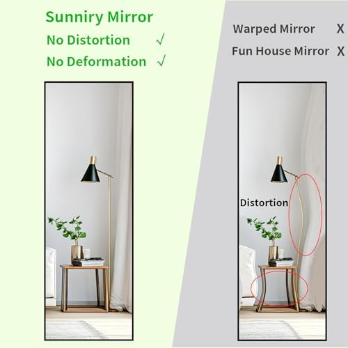 Sunniry Full Length Mirror 56x16 inch, Metal Frame - Image 4