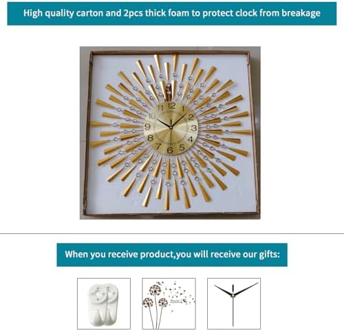 FLEBLE Large Wall Clocks for Living Room Decor Big Modern Silent Wall Clock - Image 7