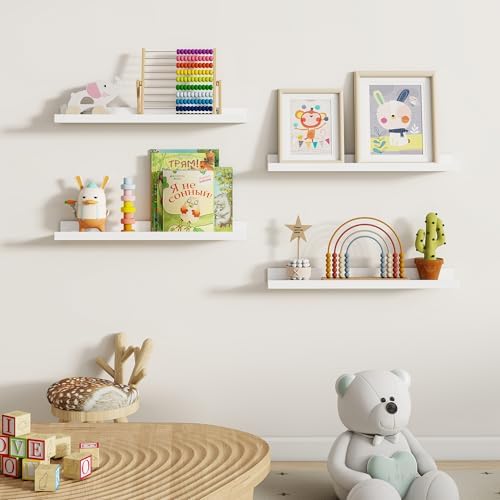 Dreamland Picture Ledge Shelf for Wall, Floating Shelves Set of 2, 24 Inch Long - Image 5
