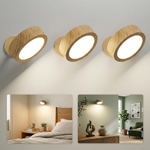 EZVALO LED Wall Mounted Light, 3000mAh Rechargeable Cordless Wall Sconce by EZVALO