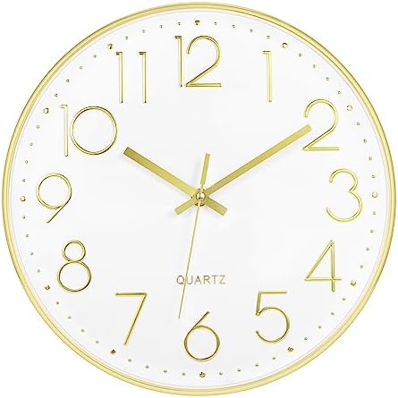 Foxtop Large 14" Wall Clock Silent Battery Operated Analog Clock by Foxtop