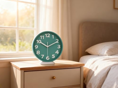 JENLYSTIME 8 Inch Modern Dual‑Mode Clock, Wall Clock & Tabletop Clock - Image 5