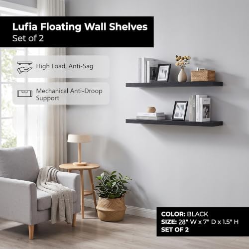 Lufia Floating Wall Shelves, MDF - Image 6
