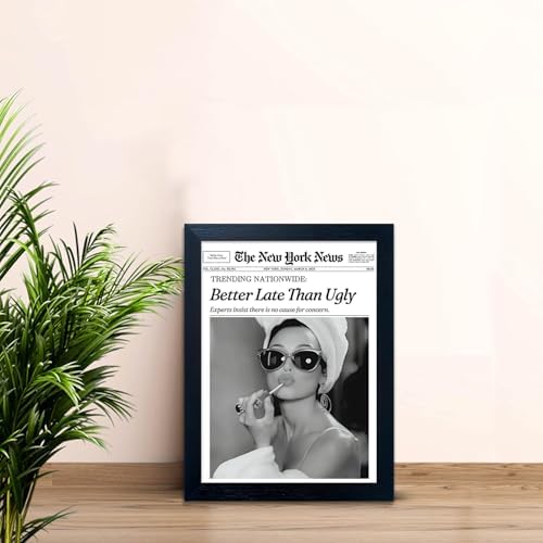 New York Poster Trendy Wall Art Black And White Posters Better Late Than Ugly - Image 5