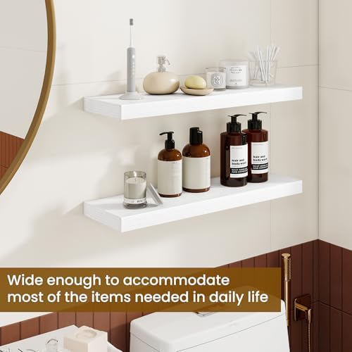 24 Inch Floating Shelves, 6.7" Deep Wall Shelves - Image 6