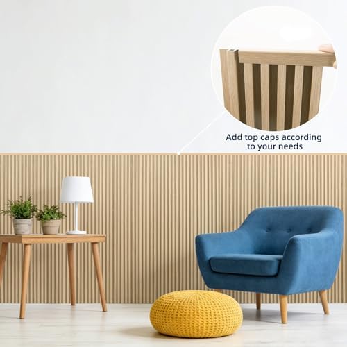 Art3dwallpanels Wood Slat Wall Paneling 51"×6.7", 16 Pack - Image 3