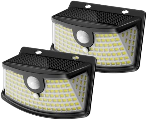 Aootek Solar Motion Sensor Lights Outdoor 120 LEDs, 2 Pack by Lightupeveryconer