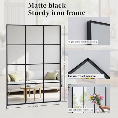 Dewfig Rectangle Wall Mirror - Image 6
