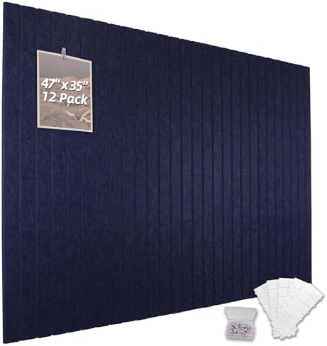 Cork Board Alternative-Felt Slat Wall Paneling, Office Bulletin Board by Unknown