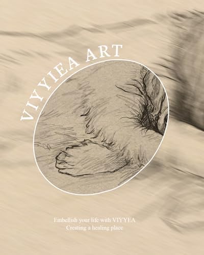 VIYYIEA Vintage Gold Framed Wall Art, Sleepy Retriever, 12x16 inch - Image 7