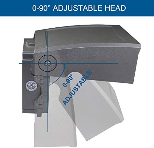 DAKASON 30W LED Wall Pack, Dusk-to-Dawn Photocell, Adjustable Head, Full - Image 3