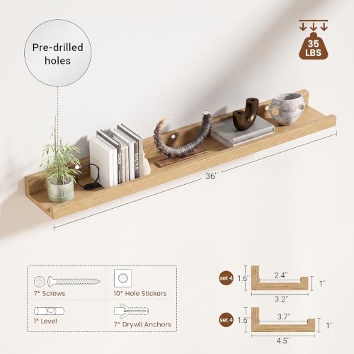 Heimlove 36 Inch Picture Ledge Shelf - Image 2