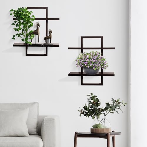 Floating Shelves for Wall, Decorative Wall Shelves, Plants Shelf Framed - Image 2