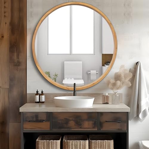 36" Bathroom Mirror, Round Wall Mirror - Image 5