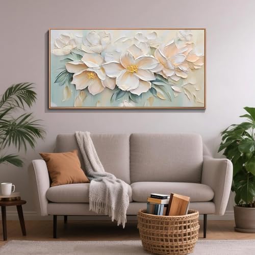 Anolyfi Framed Floral Extra Large Canvas Wall Art - Image 5