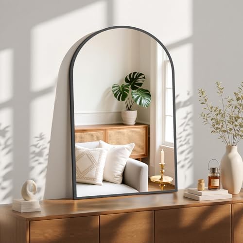 Sweetcrispy 24"x36" Arched Black Bathroom Mirrors - Image 5