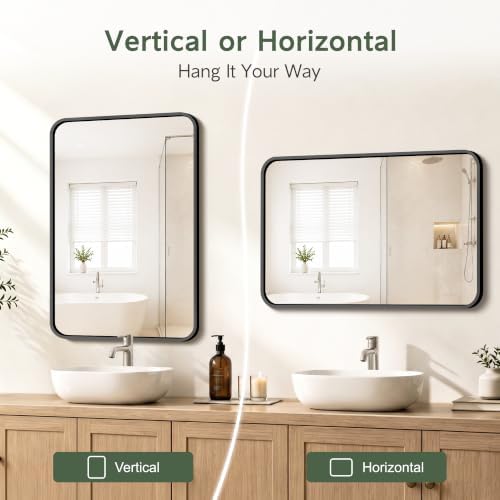 Bathroom Vanity Mirror for Wall, 30”x20”-2pcs Mirrors for Over Sink - Image 5