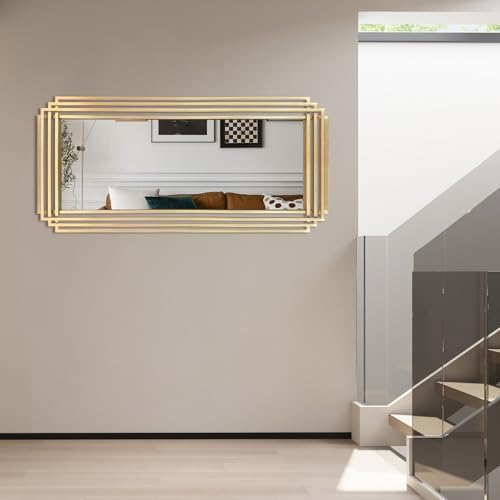 47"x22" Large Rectangle Decorative Mirror - Image 5