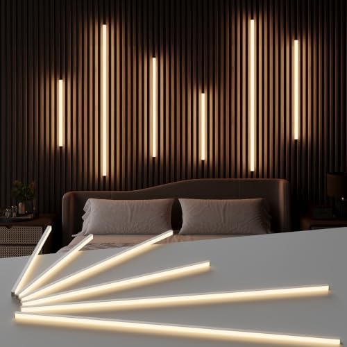Slat Wall Lights for Wood Panel-6PCS LED Recessed Lighting Kit by FamtaCare
