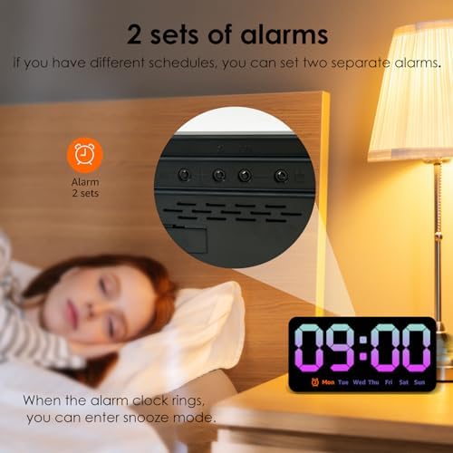 Digital Wall Clock 8.5 Inch Large Display LED Clock - Image 5