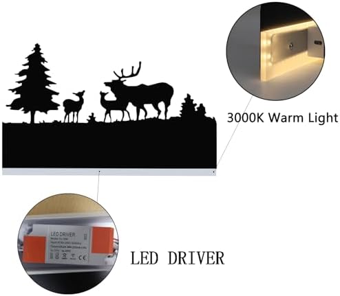 Wall Sconce lamp, LED Wall Mounted Light Indoor Wall Light - Image 4