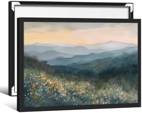 Appalachian Mountains Wall Art Nature Landscape Smoky Mountains Poster 08x10 by Haitunone