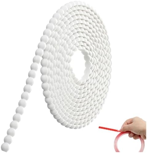 Leinuosen Flexible Bead Molding Trim Peel and Stick White 10ft /8 mm by Leinuosen