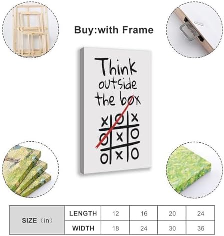 BAOGELI Think Outside The Box Poster Motivational Quotes - Image 2