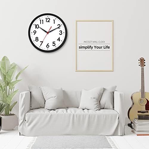 AKCISOT 18 Inch Wall Clock, Silent Battery Operated Analog Clock - Image 5