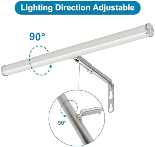 Plug in LED Picture Lights for Paintings Brushed Nickel Finish - Image 2