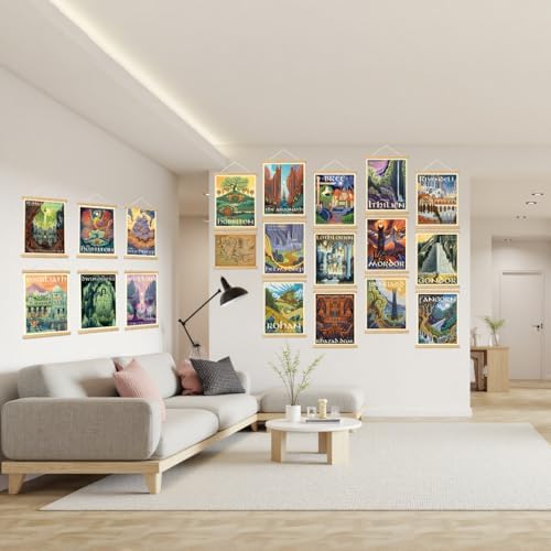 Middle Earth Landscape Wall Art Prints Canvas PaintingFantasy Posters, Wall - Image 2