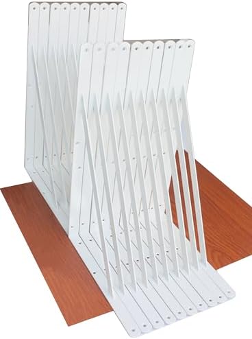 24 Pack L18 x H 12" White Heavy Duty Shelf Brackets by MHMYDZ