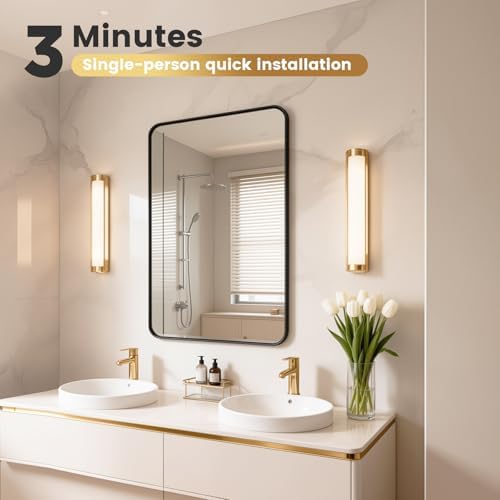 18" x 24" Black Bathroom mirros - Image 6