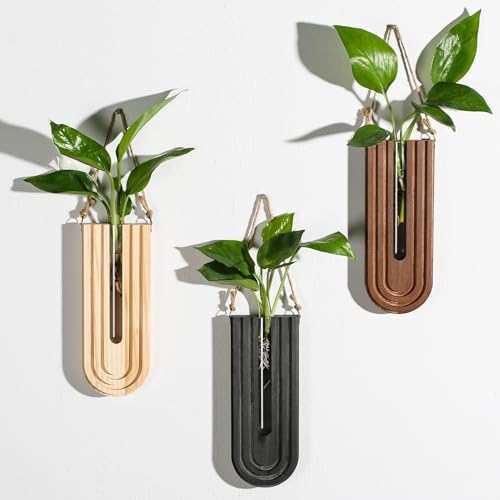Dnnnii Indoor Wood Wall Planter Set of 3 by Dnnnii