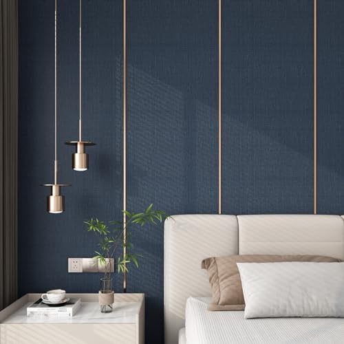 YENHOME 30"X200" Thick Textured Peel and Stick Wallpaper Grasscloth Peel and - Image 2