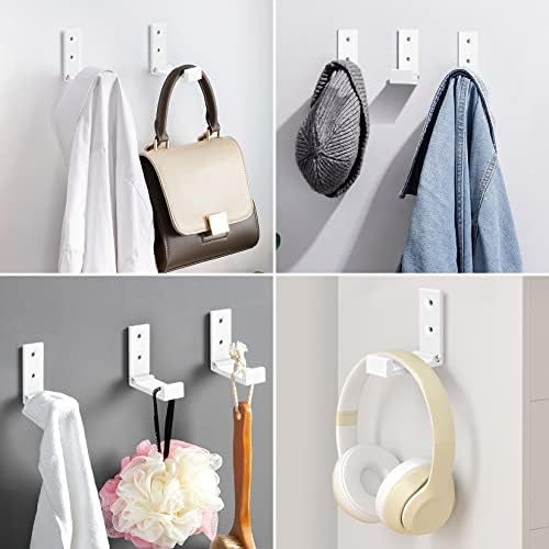 Folding Coat Hooks White Wall Hooks - Image 2